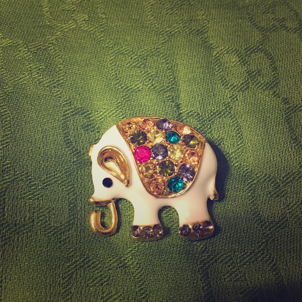 Elephant brooch